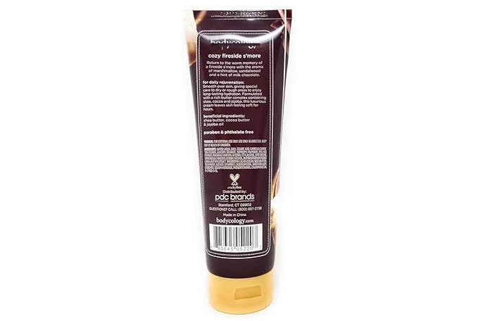 Cozy Fireside S'more 2 in 1 Body Wash &amp Bubble Bath 16 fl oz &amp Cozy Fireside S'more Butter Body Cream 8 oz (Pack of 2)