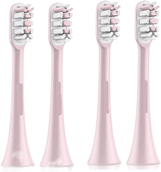 4PCS Electric Toothbrush Heads ReplacementCompatible for SOOCAS X1 X3 X3U X5 Teeth Brush Replacement(White 4 pcs)