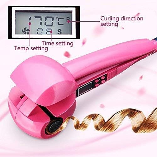 Hair Curler Automatic Steam Curler Wave Hair Roller with LCD Screen Ceramic Fast &amp Anti-Scald Curler for Both Long &amp Short Hair