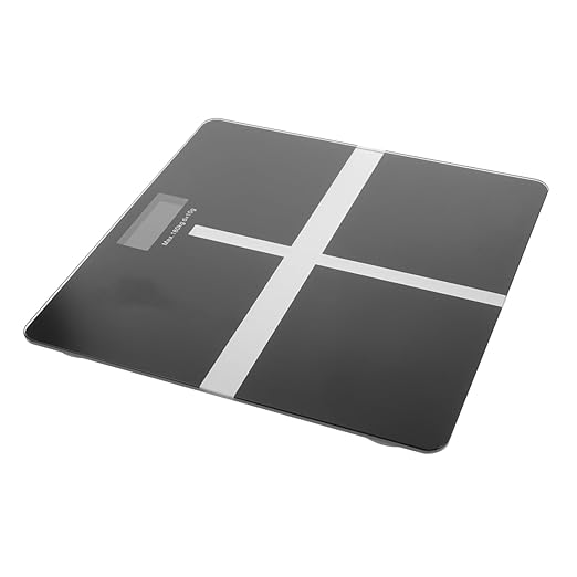 1pc USB Rechargeable Scale Accurate Health Management Weighing Scale Black Electronic Bathroom for Daily Use