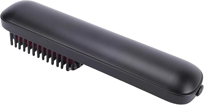 TARSHYRY Wireless Ionic Hair Straightener Comb Straightening Comb with Negative Ions for Hair Smoothing MCH Heating Technology 3 Temperature Settings 160 180 200 Rechargeable 6000mAh (Black)