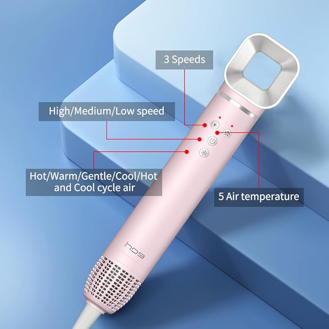 Hair Dryer with Comb 1200W High-Speed Blow Dryer for Women with 5 Temps &amp 3 Speeds Professional Hair Dryer with Diffuserfor Home Travel Salon Use