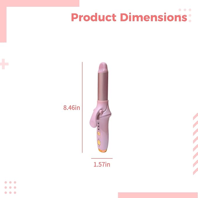 36H Styling Hair Curler Cordless Curling Iron 30S Fast Heating Usb Rechargeable Hair Curler 3 Temp Settings Mini Portable Travel Hair Curler Straightener