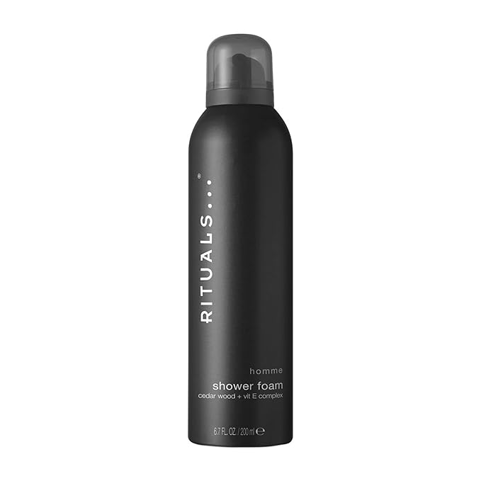 RITUALS Homme Invigorating Classic Foaming Shower Gel - Fragrant Body Wash with Cedar Wood &amp Vitamin E Complex - 6.7 Fl Oz