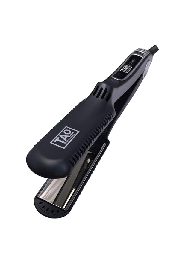 TAO Pro - Nano Titanium Plate Hair Straightener - Styling Iron with Digital Controls - Dual Voltage - Built-in ION Generator - Lifetime Warranty- Heats to 450 degrees