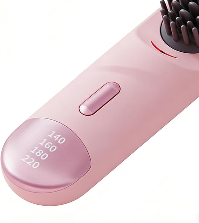 Cordless Hair Straightener - USB Hair Brush Long-Lasting Straightening Comb with Rechargeable Design Girls Women Wife Girlfriend Styling Home Travel Vacation School Business Use