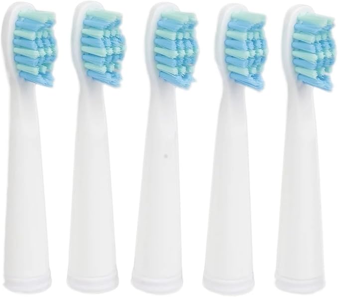 20pcs Toothbrush HeadCompatible for Seago SG610 SG908 SG917 910 507 515 949 958 Replacement Tooth Brush(White B)