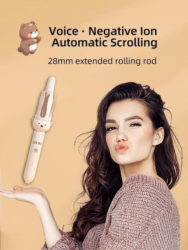 Fully Automatic Curling Stick Lazy Curling Tool Electric Rotary Curler Large Curlin g Without Damaging Hair 32mm Comfort Hair Curler
