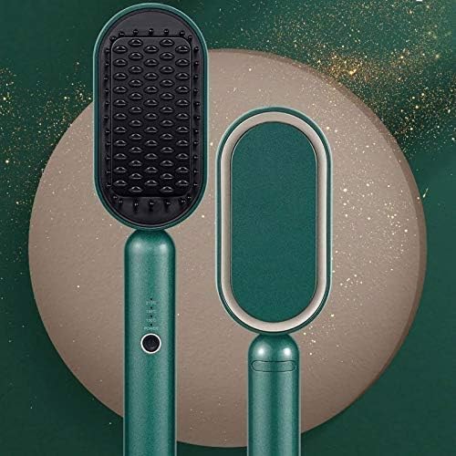 Hair Straightener Brush Electric Hot Ceramic Hair Comb Hair Flat Iron Digital Heating Anti-Static Hair Hot Brush Hot Comb Iron