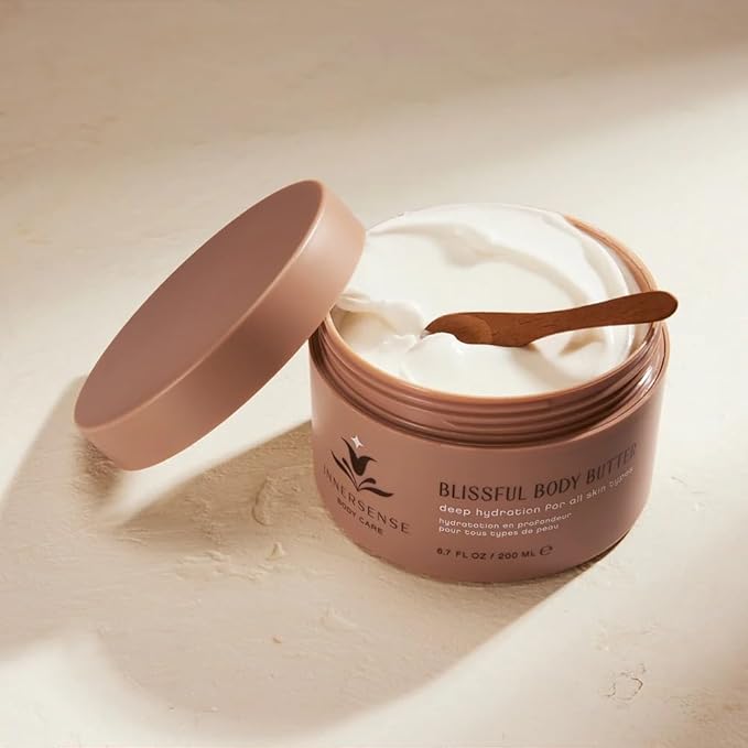 INNERSENSE Organic Beauty - Blissful Body Butter + Awaken Body Wash Bundle | Non-Toxic Cruelty-Free