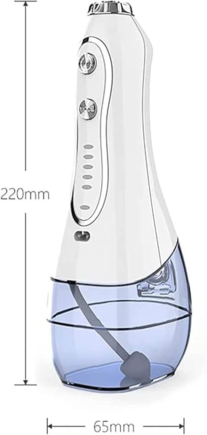 Water Flosser Cordless Dental Oral Irrigator 300ML Portable and Rechargeable IPX7 Waterproof 5 Modes Water Flosser with Cleanable Water Tank for Home and Travel Braces &amp Bridges Care