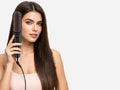 Hair Straightener Brush with Steam Care 3-in-1 Ionic Straightening Comb Black