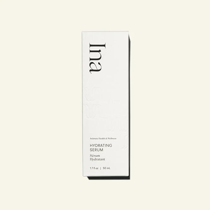 Ina Hydrating Intimate Serum - Hyaluronic Acid Intimate Moisturizer for Feminine Dryness &amp Vulvar Hydration - Fragrance-Free Gel Serum for Sensitive Skin - Gynecologist Developed - 1.7 fl oz
