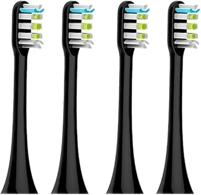 Toothbrush Heads Compatible for X3 X5 X3U X1 V1 V2 Head Bristle Replacement Nozzles with Anti-dust Cap(Red)