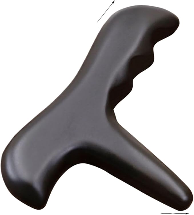 泗滨砭石足底按摩器 足部经络按摩锥 刮痧拨筋棒 Gua Sha Scraping Massage Facial Tools Kit HomeOffice Body Electric Massagers