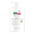 Sebamed Olive Face and Body Wash With Pump for Sensitive and Delicate Skin pH 5.5 Ultra Mild Dermatologist Recommended Cleanser 33.8 Fluid Ounces (1 Liter)