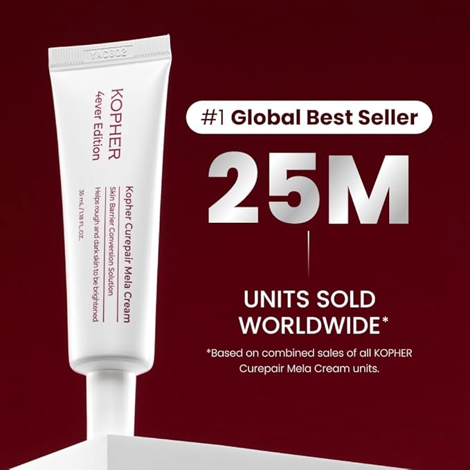 Kopher Curepair Mela Cream[4ever Edition] with 10GF Soothing &amp Repairing Moisturizer for Sensitive Skin - Redness Relief Barrier Strengthening Skin Korean Skincare (1.18 fl.oz.)