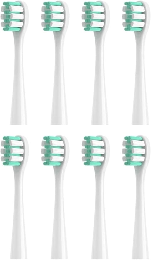 Toothbrush Replacement Heads Compatible for MT1 4/8/16pcs(8pcs White)