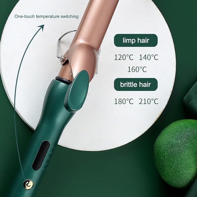 DONGXIAO 25MM curling iron 28MM curling iron 32mm curling iron large curling iron long lasting styling curling iron large wave curling iron curling iron for long hair (Size:32mm)