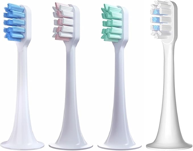 Compatible for T300/T500/T700 Electric Toothbrush Heads Refill 4/20Pcs(10Pink10Blue)