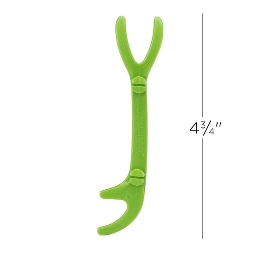 Practicon Floss-Hands Reusable Dental Floss Holder Two Angles at Once Individually Packaged Bulk Pack of 50