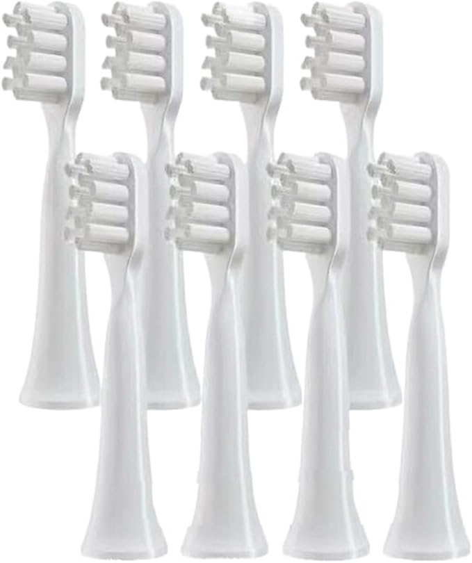 8PCS Toothbrush Replacement Heads for Xiaomi Mijia T100 Mi Smart Electric Head(8 White-Soft)