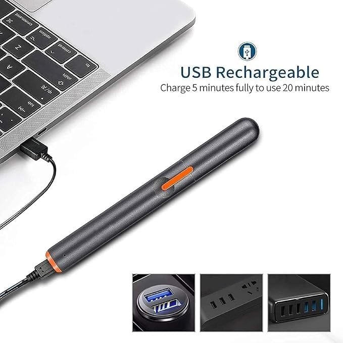 Mini Ear Nose Hair Trimmer Portable Ear and Nose Hair Trimmer for Men and Women USB Rechargeable Black