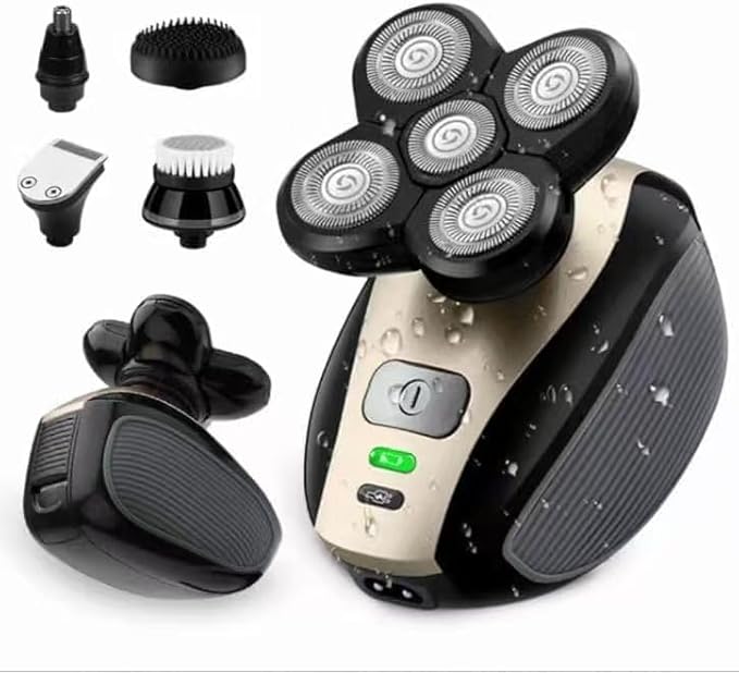 4D – 360 Head Shaver. 5-in-1 Electric Head Shavers. (Silver)