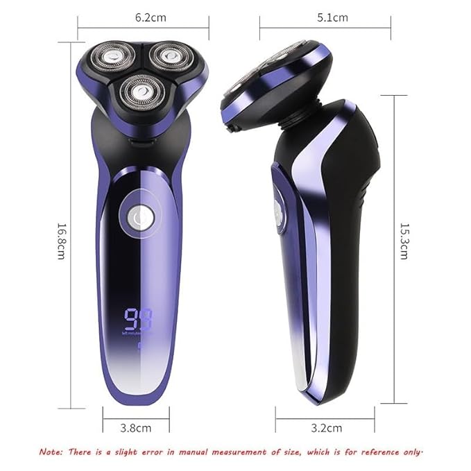 Head Shavers for Bald Men Electric Shaver Wet-Dry Dual Use Water Proof Electric Razor Nose Ear Hair Trimmer Rechargeable Shaving Machine for Men