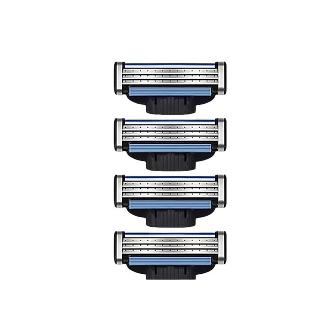 Safety Razor Stainless Steel 3-Layer Razor Blade - 24 Count Sharp and Wear-Resistant Stainless Razor Blades for Men