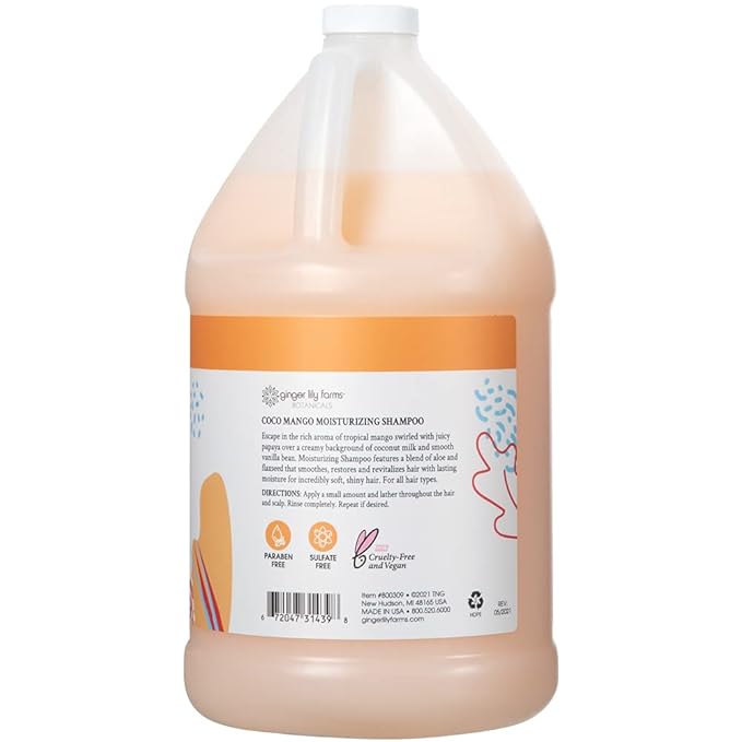 Ginger Lily Farms Botanicals Body Wash + Shampoo + Conditioner Bundle Coco Mango
