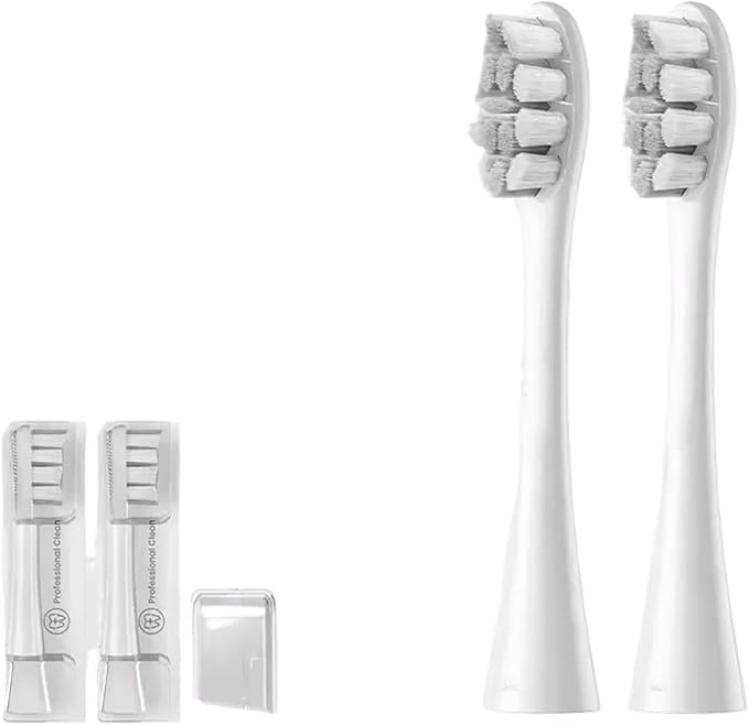 Replacement Brush HeadsCompatible for Oclean X/X PRO/ Z1/ F1/ One/Air 2 Sonic Electric Toothbrush Head(Oclean P1C10 2PCS)