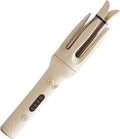 Automatic Curling Iron 11.8 in Rotating Wand with 4 Heat Settings Anti-Scald Beige Ceramic - for All Hair Types