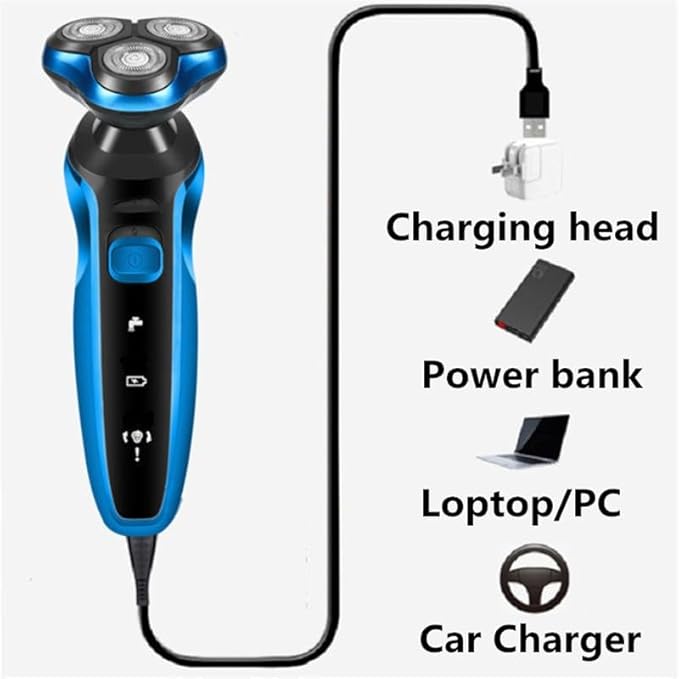Head Shaver for Men Electric Shaver Rechargeable Electric Razor Shaving Machine Cleaning Beard Razor for Men Wet and Dry Waterproof Washable