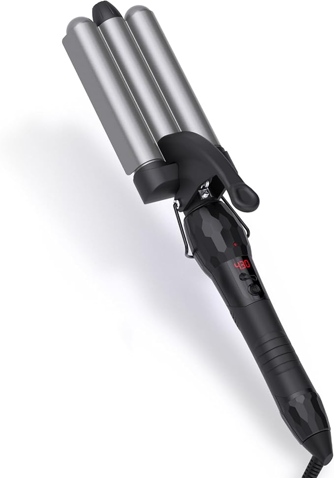DAN Technology 3 Barrel Gray Curling Iron Wand Hair Waver