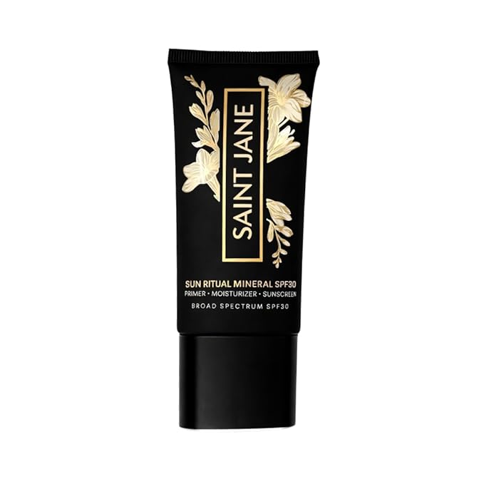 SAINT JANE - Luxury Sun Ritual - Pore Smoothing SPF 30 Mineral Sunscreen | Luxury Floral-Infused Clean Skincare (1.7 oz | 50 ml)