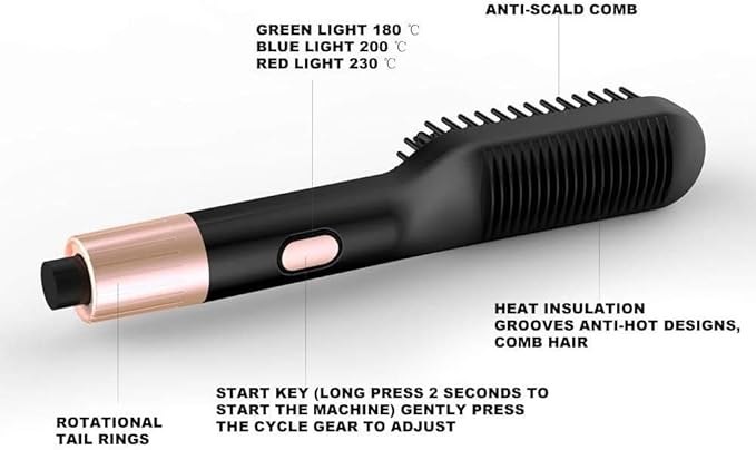 Multifunctional Professional Hair Straightener Tourmaline Ceramic Hair Curler Brush Hair Comb Straighteners Curling Hair Iron