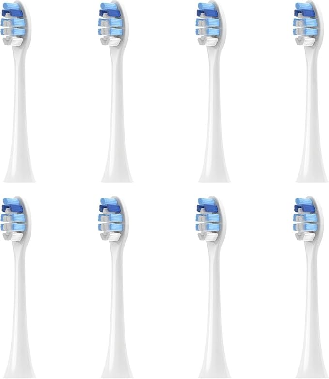 Compatible for Glint 1 Electric Toothbrush Replacement Heads Accessories Adult Nozzle4/8/16PCS(8pcs Standard Clean)