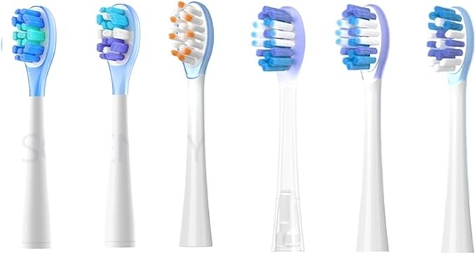 Toothbrushes Head Compatible for Usmile All Series Y1S/Y4/U1/U2/U3/P1/P4 Sonic Electric Toothbrush Soft Dupont Clean Nozzles(8 Clean Blue)