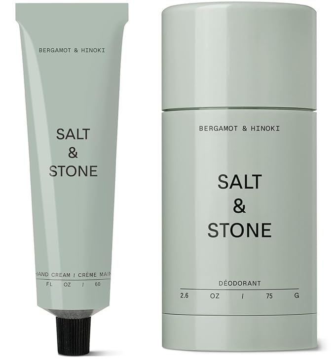 Salt &amp Stone Deodorant + Hand Cream | Bergamot &amp Hinoki