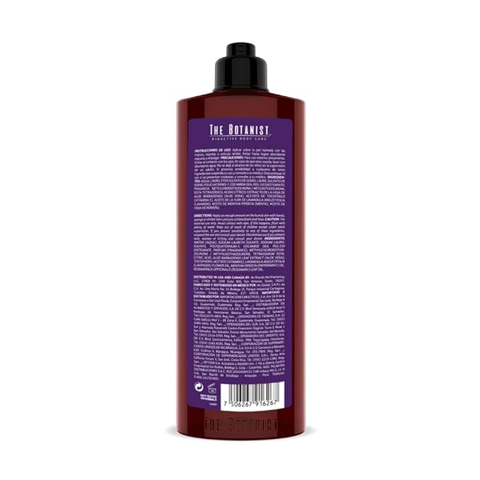 The Botanist Body Wash The Botanist Lavender + Mint 400 Ml Color 1 Ml Pack Of/Paquete De