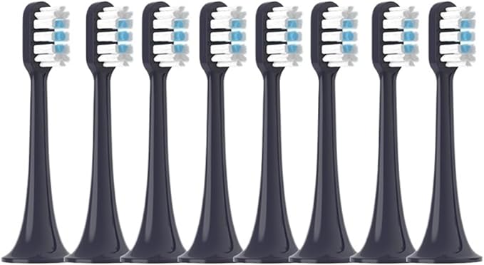 8PCS Replacement Brush Heads for T700 Sonic Electric(8 PCS White)