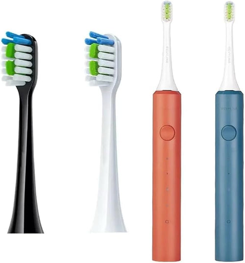 16pcs Replacement Toothbrush Heads Compatible for Revyline RL040 Teens/RL040 infly t03s Accessories(16PCS Black)