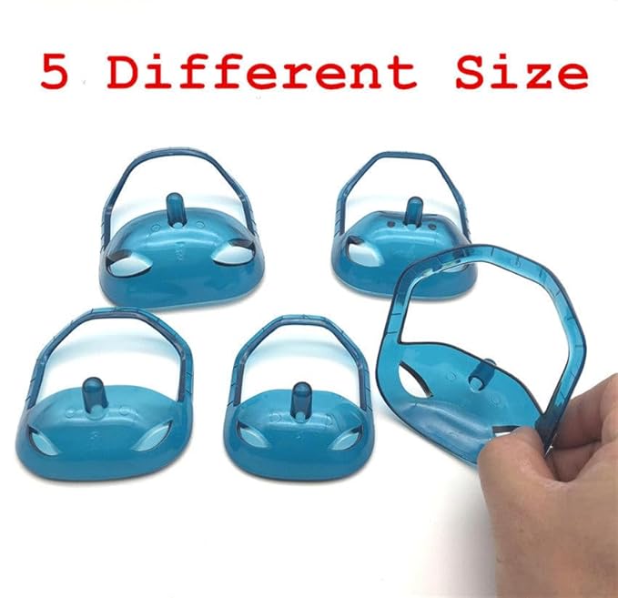 5pcs/set Transparent Beard Styling Tool And Shaving Template For Men Mustache Styling Shaper(Transparent)