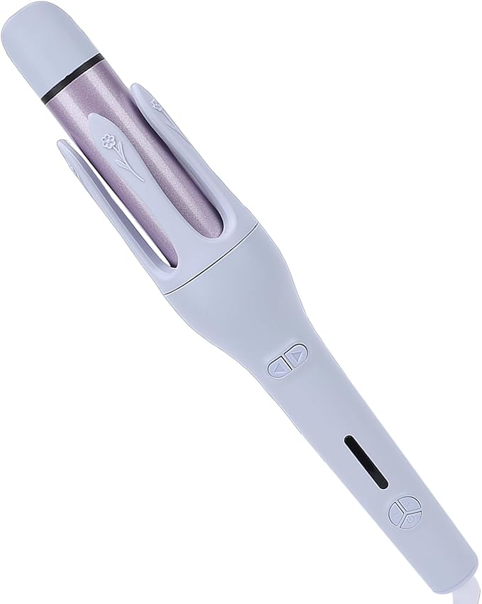 Yinhing 2 in 1 Flat Iron Hair Straightener and Curler 3 Temperature Settings 160 180 200 Rotating Power Cord with Comb 2 Clips and Gloves for All Hair Types Women (Purple)