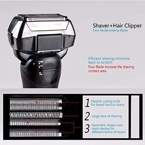 Electric Razor for Men Electric Shaver with Precision Trimmer Rechargeable Wet &amp Dry Foil Shaver Clean &amp Washable