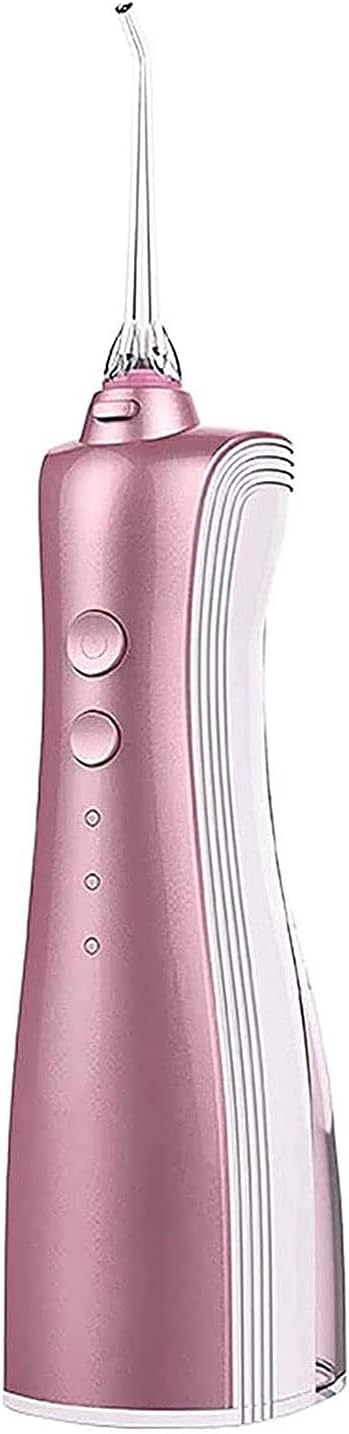 Water Flosser Cordless Teeth Cleaner Portable Dental Oral Irrigator 3 Modes 150ML Water Tank IPX7 Waterproof USB Rechargeable Water Flossing for Braces Home Travel (Pink)