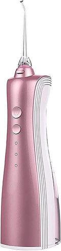 Water Flosser Cordless Teeth Cleaner Portable Dental Oral Irrigator 3 Modes 150ML Water Tank IPX7 Waterproof USB Rechargeable Water Flossing for Braces Home Travel (Pink)