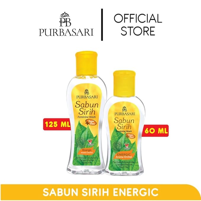 Purbasari Sabun Sirih Feminine Wash 60ml Enegric Aroma Orchid (Pack of 1)