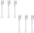Replaceable Brush Heads Compatible for XIAOMI MIJIA T301 T302 Soft Dupont Clean Bristle WhiteBlue Dark Blue Sonic Nozzles(6 White)
